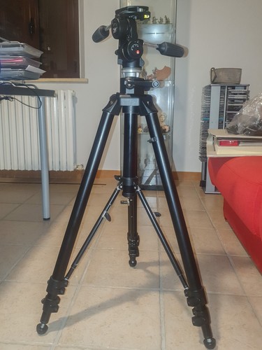 Cavalletto manfrotto 475b con - cavalletto,