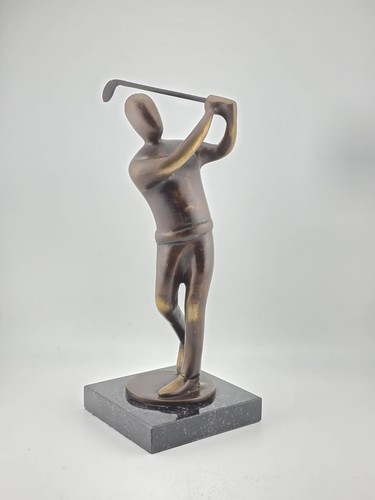 Trofeo statua bronzo - , golf
