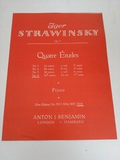STRAWINSKY OP 7 STUDIO N 4 3018 PARTITURA SPARTITI MUSICALI