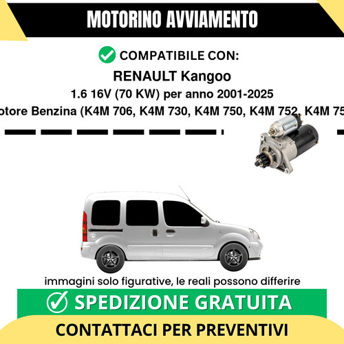 Motorino avviamento renault - avviamento,