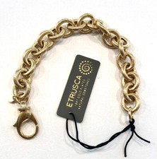 Bracciale da Donna ETRUSCA GIOIELLI a Catena Placcata ORO GIALLO 18 KT cm. 20