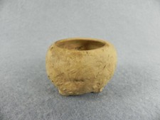 Piccolo Vaso per Piante Bonsai Vasetto Vintage Antico Rotondo con foro drenaggio