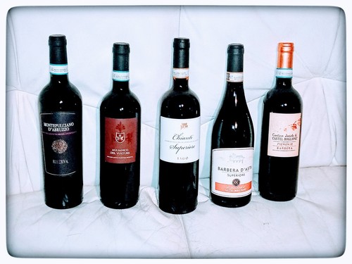 Bottiglie vino rosso - bottiglie, di