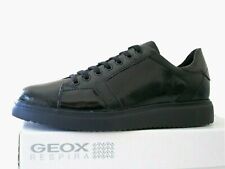Geox D Thymar E-Pat.Suede scarpe donna sneakers Pelle nero suola 3,4cm n.39 €125