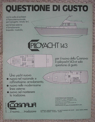 Piloyacht 143 cosnava - 143, 1977