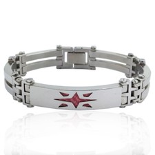 Bracciale acciaio lucido con