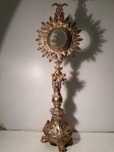 Antico raro ostensorio in - e,