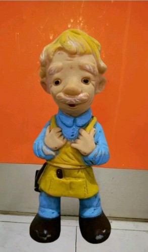 Pupazzo gomma raro geppetto - pupazzo,