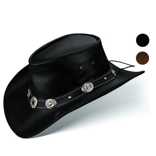Cappello pelle western cowboy