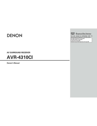 Denon avr 4810ci receiver - avr-4810ci,