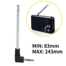Antenna telescopica 4 sezioni lunga 83 mm con spina 3,5 mm per cellulare radio AM FM