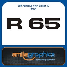 BMW R65 Monolever copri batteria pannello laterale adesivi decalcomanie nero