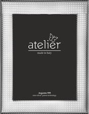 CORNICE PORTAFOTO IN ARGENTO  PORTA FOTO ATELIER RETRO LEGNO WENGE' M1079 10X15