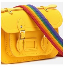 Borsa a tracolla The Cambridge nuova The Mini borsa tracolla gialla arcobaleno nuova con etichetta