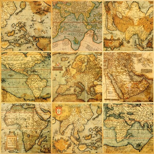 Quadro mappa mondo cartina - quadro,