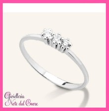 ANELLO TRILOGY ORO BIANCO 18K