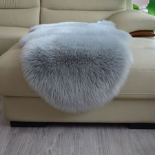 Peloso Sintetico Lana Tappeto con Pelo Divano Cuscino Coperta Arredo Casa