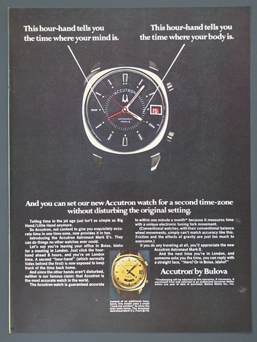 1970 stampa annuncio - annuncio, accutron