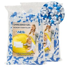 Riempimento Memory Foam Gel Triturato 10Lbs per Sedia Sacco Fagioli, Real Memory Foam