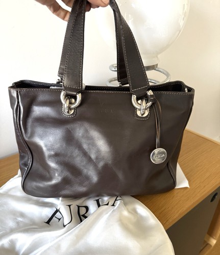 Sac furla caba main - cuir, brun