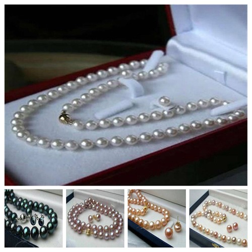 Set orecchini collana perle