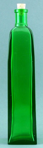 Bottiglia vetro verde - in, da