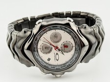 Orologio Oakley GMT Ion Plated Acciaio Inox Nero Quadrante Bianco 10-143 Batteria Nuova