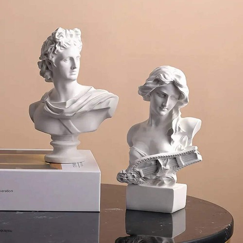 Statuina scultura testa resina