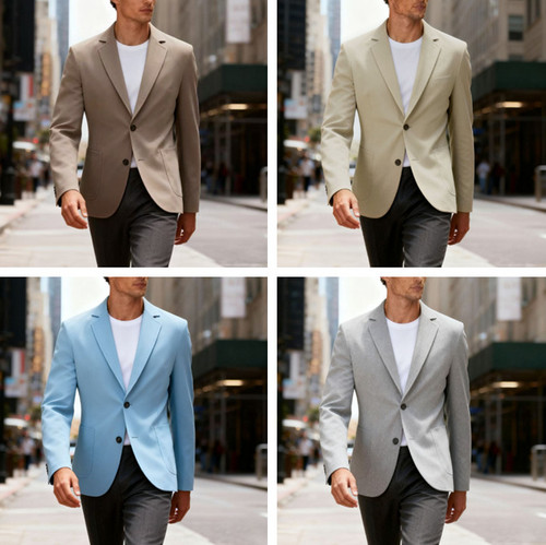 Blazer uomo giacca casual - , slim