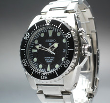 [Near MINT+] SEIKO PROSPEX KINETIC 5M62-0BL0 Black Divers Orologio da uomo da...