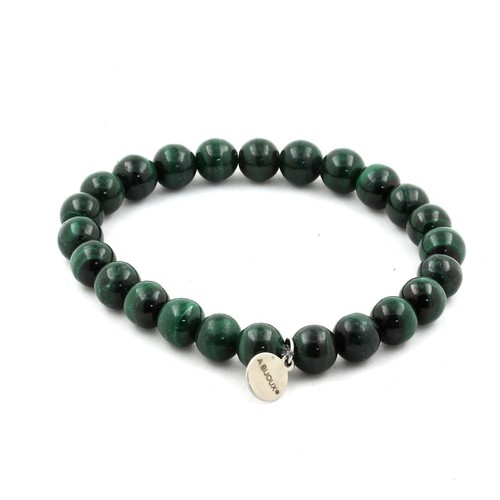 Bracciale perle malachite del - bracciale,