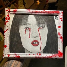 Kill Bill Gogo Yubari opera d'arte originale personalizzata incorniciata antracite acrilico Tarantino