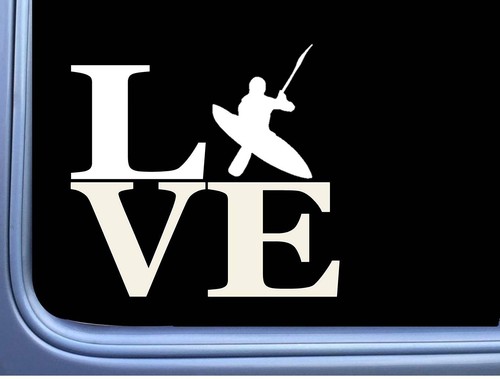 Adesivo kayaker love pollici - kayaker,