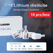 10PCS/Box Litio Disilicato C14 Laboratorio Odontotecnico Vetro Ceramica Blocchi HT LT MTFor CAD