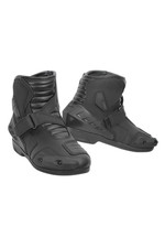 SHUA Track Short Uomo Pelle Moto Urbani Turismo Stivali Nero Certificati CE