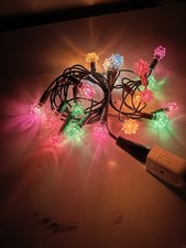 Luci Di Natale Vintage Serie Da 20 Luci Anni 80