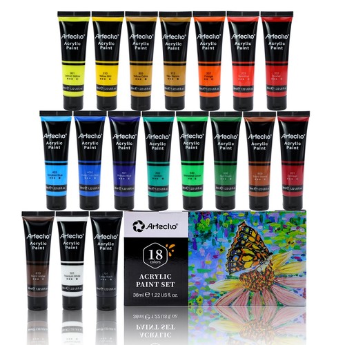 Colori acrilici 36ml - colori, 18