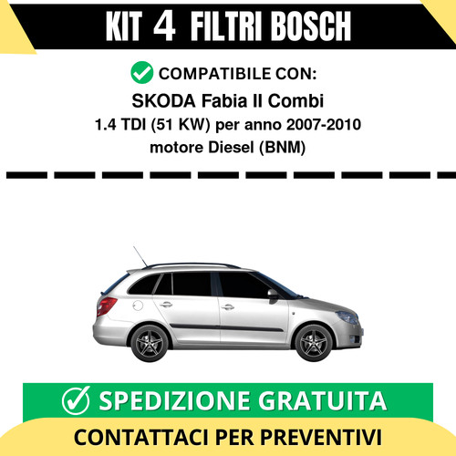Kit filtri bosch - bosch, fabia