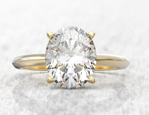Anello donna taglio ovale - ct,