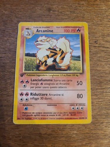 Arcanine 102 prima - arcanine, edizione
