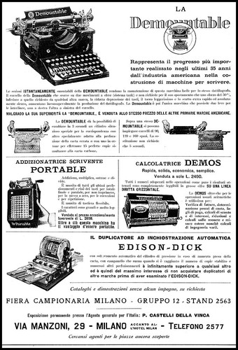 Pubblicita 1925 demountable - pubblicita',