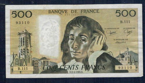 Francia 500 franchi 1980 - 500,