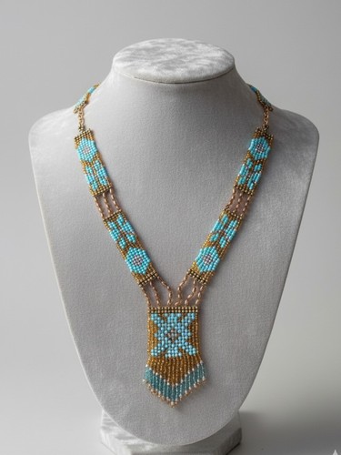 Collana lunga artigianale - collana,