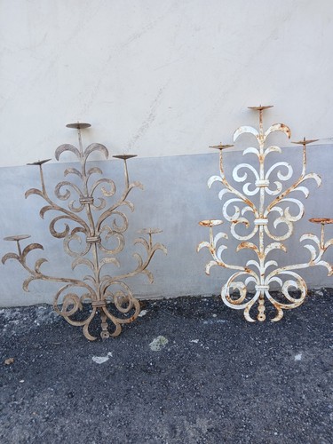 Coppia appliques ferro battuto - coppia,
