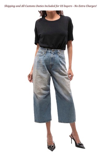 Jeans donna r13 cropped - jeans,