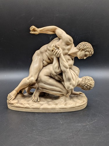 Statua lottatori greci vintage