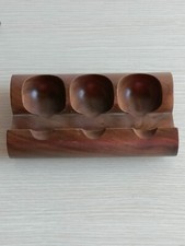 PORTAPIPE LUBINSKI 3 POSTI IN LEGNO MASSELLO PIPE RACK C703