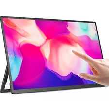 EVICIV Monitor 18,5" Touchscreen Portatile 120HZ con VESA e Regolabile 180° per PS5