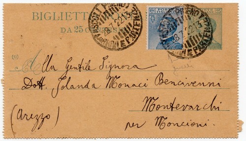 1919 regno italia cartolina - regno, d'italia