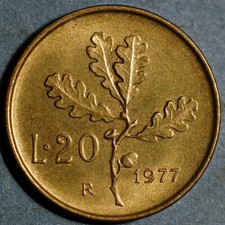 Italy 20 Lire 1977 KM# 97
